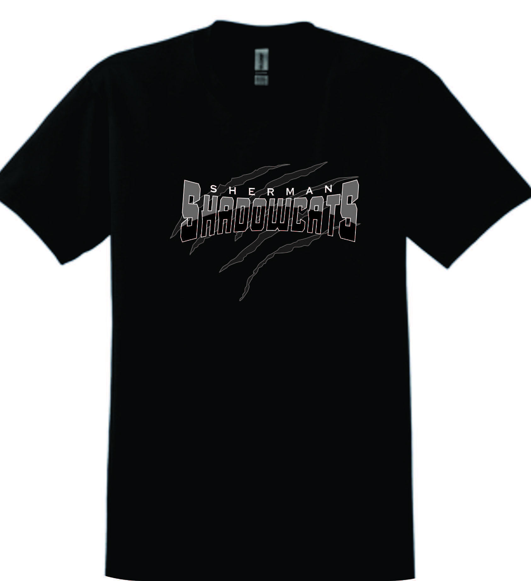 Sherman Shadowcats. Scratch T-Shirt